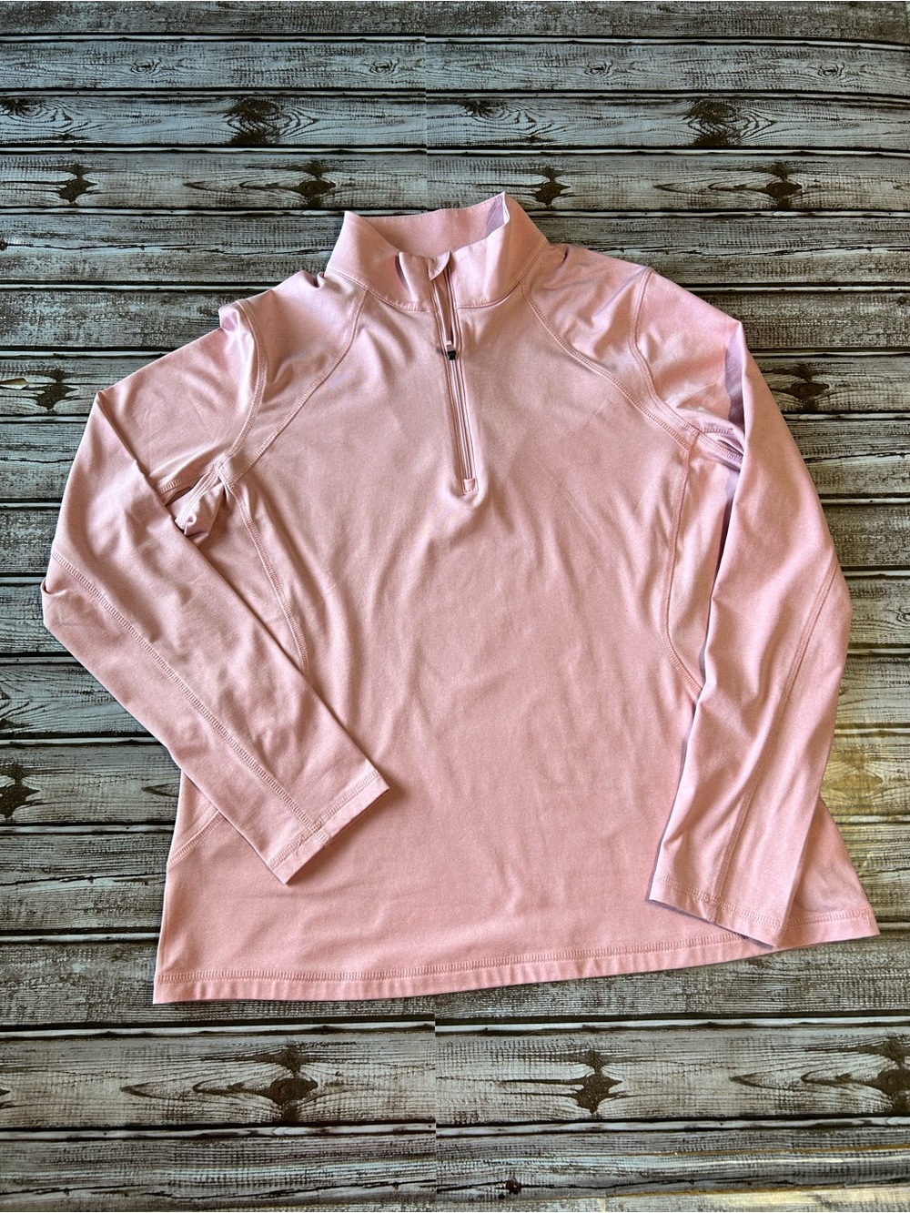 Callaway Pink Quarter-Zip Long Sleeve Top